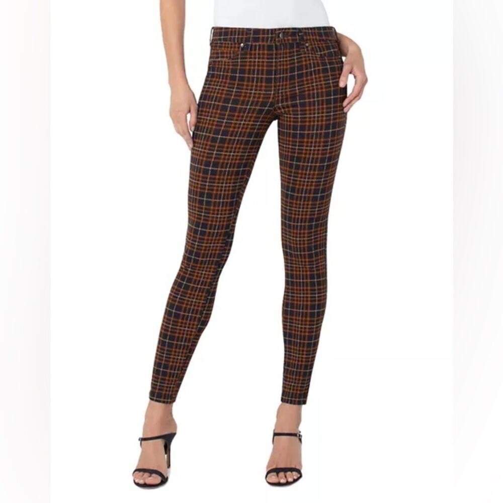 NWT Liverpool Madonna Plaid Knit Pants